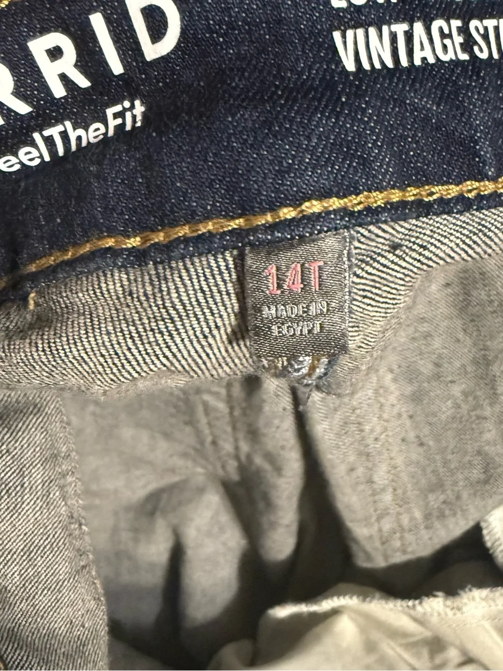 Torrid Low Rise Baggy Flare Vintage Stretch Dark Wash Denim Jeans Sz 14 Tall NWT